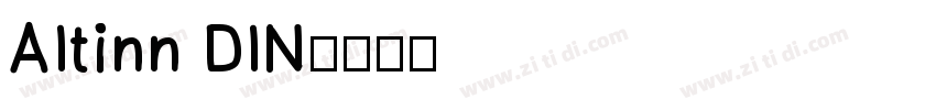 AItinn DIN字体转换